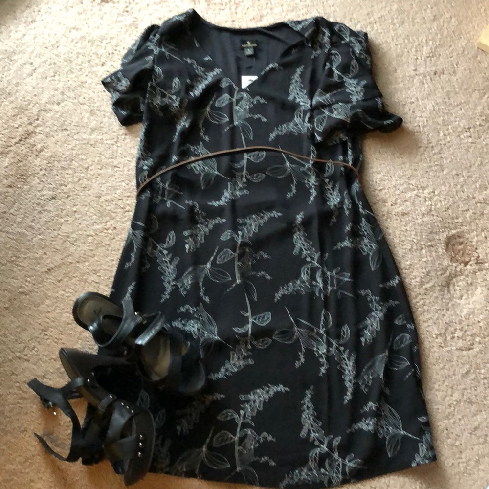 Black floral dress